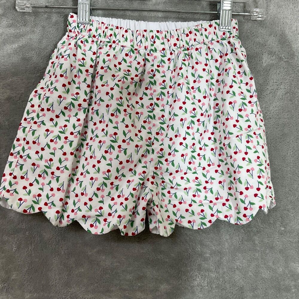Little English  Girls  Shorts - Size 10 scollop hem lined floral print elastic